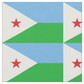 Vlag van Djibouti Stof (Close Up)