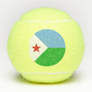 Vlag van Djibouti Tennisballen