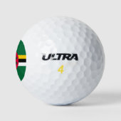 vlag van Dominica Golfballen (Logo)