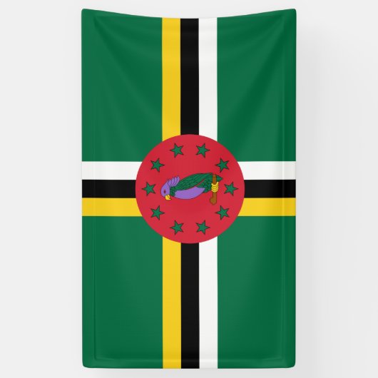 vlag van Dominica Spandoek (Verticaal)