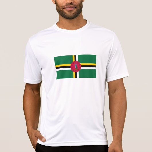 Vlag van Dominica T-shirt (Voorkant)
