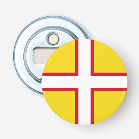 Vlag van Dorset Button Flesopener (Voorkant)