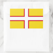Vlag van Dorset Rechthoekige Sticker (Tas)