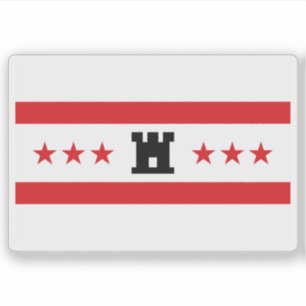 Vlag van Drenthe, Nederland Sticker