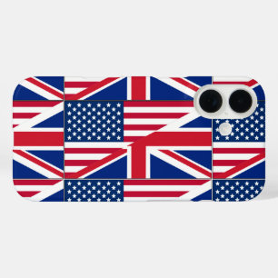 Vlag van dubbel staatsburger Amerikaans & Brits iPhone 16 Hoesje