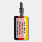 Vlag van Duitse Easy ID Personal Bagagelabel (Voorkant verticaal)