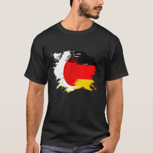 Vlag van Duitse en Japanse afkomst mix T-shirt