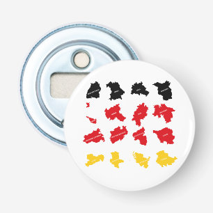 Vlag van Duitse Staten Button Flesopener