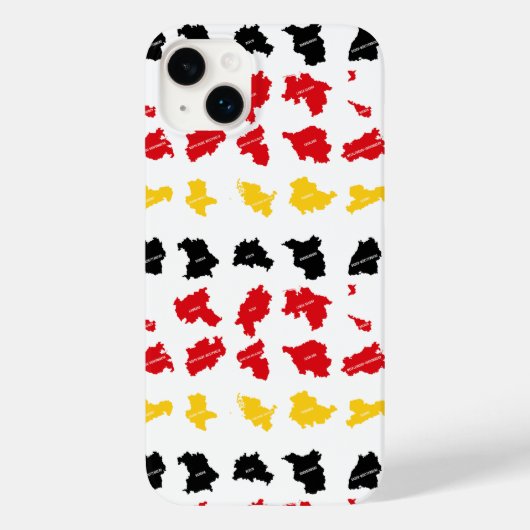 Vlag van Duitse staten Case-Mate iPhone Case (Achterkant)