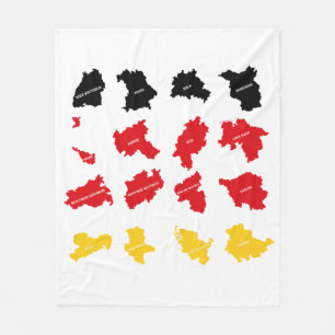 Vlag van Duitse Staten Fleece Deken