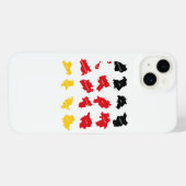 Vlag van Duitse Staten iPhone Hoesje (Achterkant horizontaal)