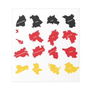 Vlag van Duitse Staten Notitieblok