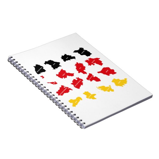 Vlag van Duitse Staten Notitieboek (Rechterzijde)