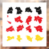 Vlag van Duitse Staten Raamsticker (Vel 2)
