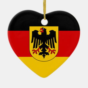 Vlag van Duitsland - Bundesdienstflagge Keramisch Ornament