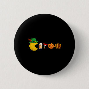 Vlag van Duitsland Duitse Gamer Bier Festival Mann Ronde Button 5,7 Cm