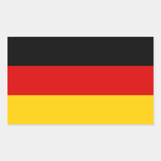 Vlag van Duitsland | Duitse nationale vlag Rechthoekige Sticker