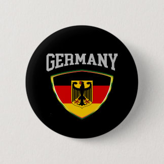 Vlag van Duitsland en embleem Ronde Button 5,7 Cm