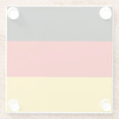 Vlag van Duitsland Glazen Onderzetter (Achterkant)