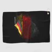 Vlag van Duitsland Golfhanddoek (Horizontaal)