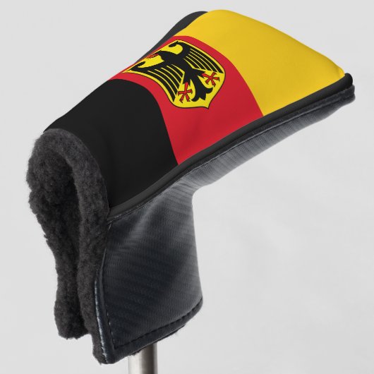 Vlag van Duitsland Golfheadcover (3/4 voorkant)
