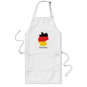Vlag van Duitsland in ontwerp voor souvenirkaart Lang Schort