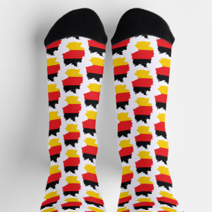 Vlag van Duitsland in ontwerp voor souvenirkaart Sokken