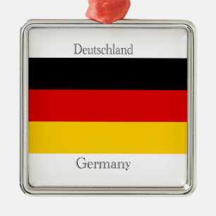 Vlag van Duitsland Metalen Ornament