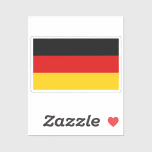 Vlag van Duitsland op maat gesneden Sticker