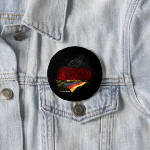 Vlag van Duitsland Ronde Button 7,6 Cm