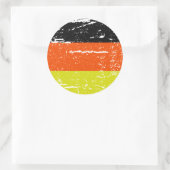 VLAG VAN DUITSLAND RONDE STICKER (Tas)