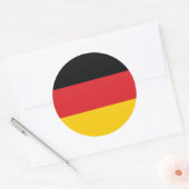 Vlag van Duitsland Ronde Sticker (Envelop)