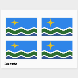 Vlag van Duluth, Minnesota Rechthoekige Sticker