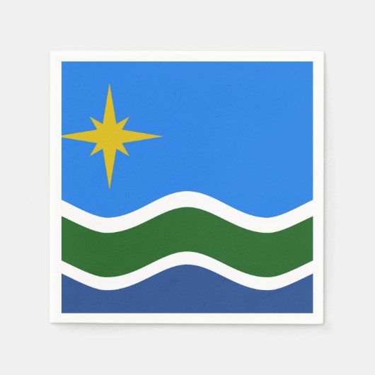 Vlag van Duluth, Minnesota Servet (Voorkant)