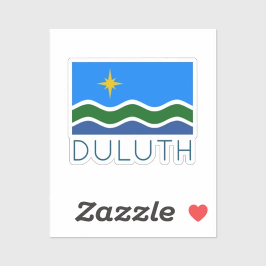 Vlag van Duluth, MN Sticker (Vel)