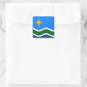 Vlag van Duluth, MN Vierkante Sticker (Tas)