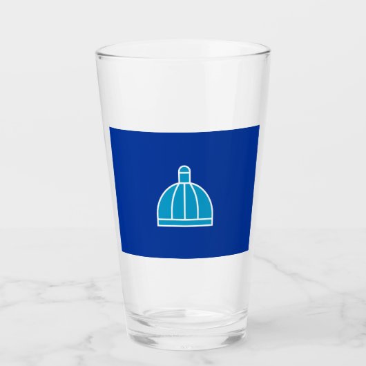 Vlag van Durban (Zuid-Afrika) Glas (Voorkant)