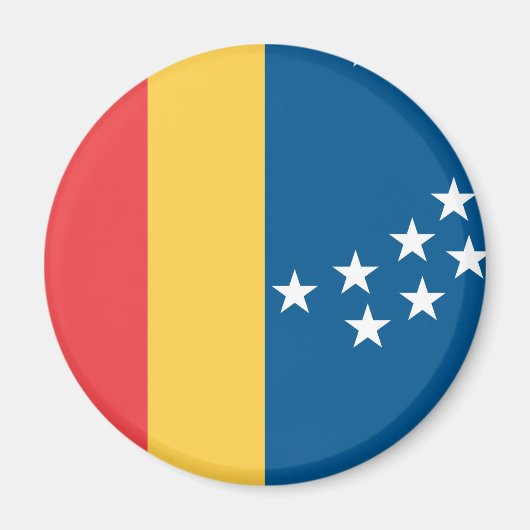 Vlag van Durham, North Carolina Magneet (Voorkant)