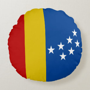 vlag van Durham (North Carolina) Rond Kussen