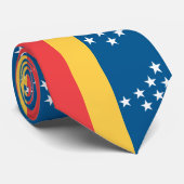 Vlag van Durham, North Carolina Stropdas (Opgerold)