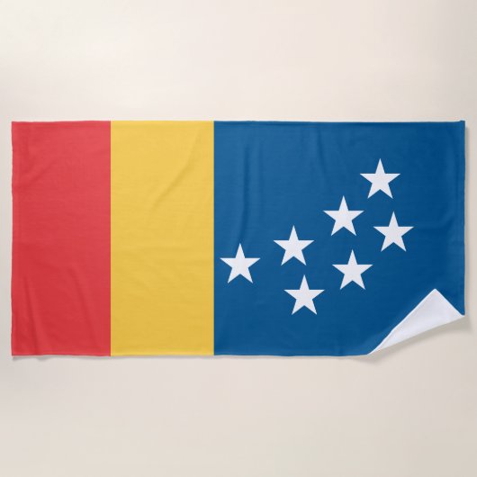 Vlag van Durham (North Carolina, VS) Strandlaken (Voorkant)