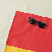 Vlag van Durham (North Carolina, VS) Strandlaken (In situ)