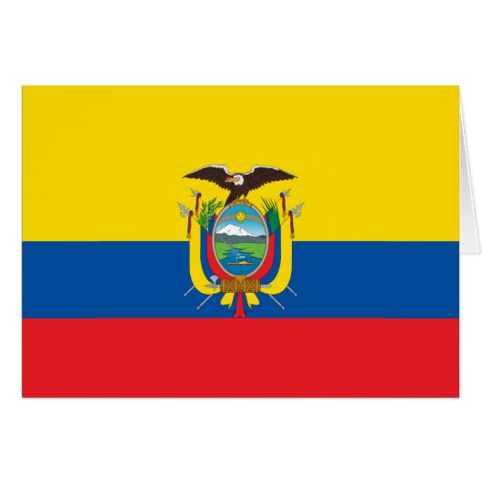 Vlag van Ecuador (Voorkant Horizontaal)