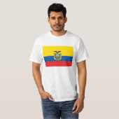 Vlag van Ecuador - Bandera de Ecuador T-shirt (Voorkant volledig)