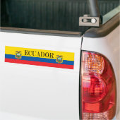 Vlag van Ecuador Bumpersticker (Op Truck)