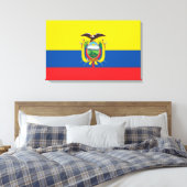 Vlag van Ecuador Canvas Afdruk (Insitu (Slaapkamer))