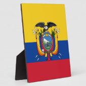 Vlag van Ecuador Fotoplaat (Zijkant)