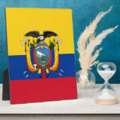 Vlag van Ecuador Fotoplaat (Zijkant)