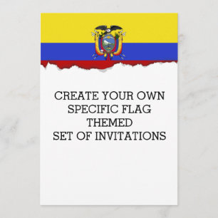 Vlag van Ecuador Kaart