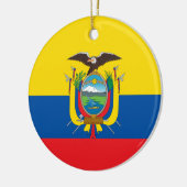 Vlag van Ecuador Keramisch Ornament (Links)